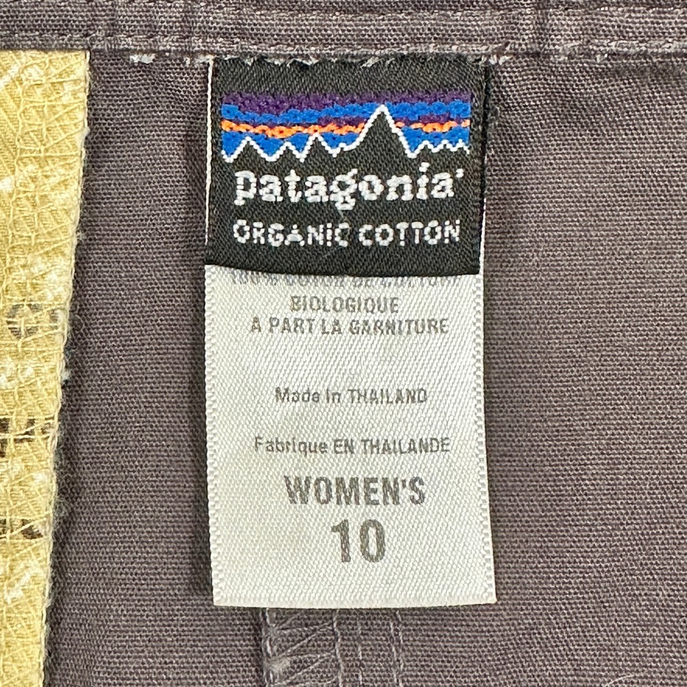 Patagonia Canvas Skirt Womens 10 Plum Organic‎ Cotton A-Line Utility - Picture 3 of 9